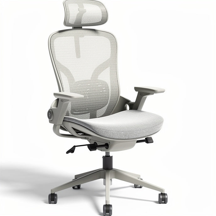 **Ergonomische Bureaustoel met Ademend Net en Verstelbare Armleuningen**