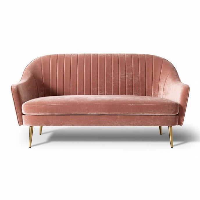 **Moderne Velvet Bank met Geleverd Poten**